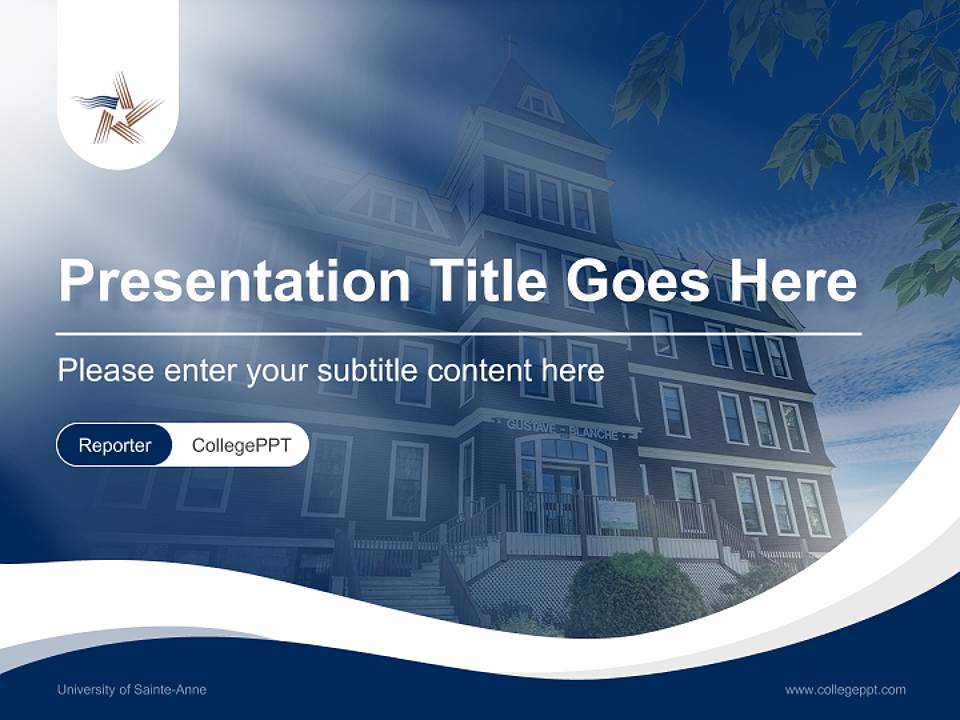 University of Sainte-Anne Lecture Sharing and Networking Event PPT Template4:3 ratio PPT effect preview image4