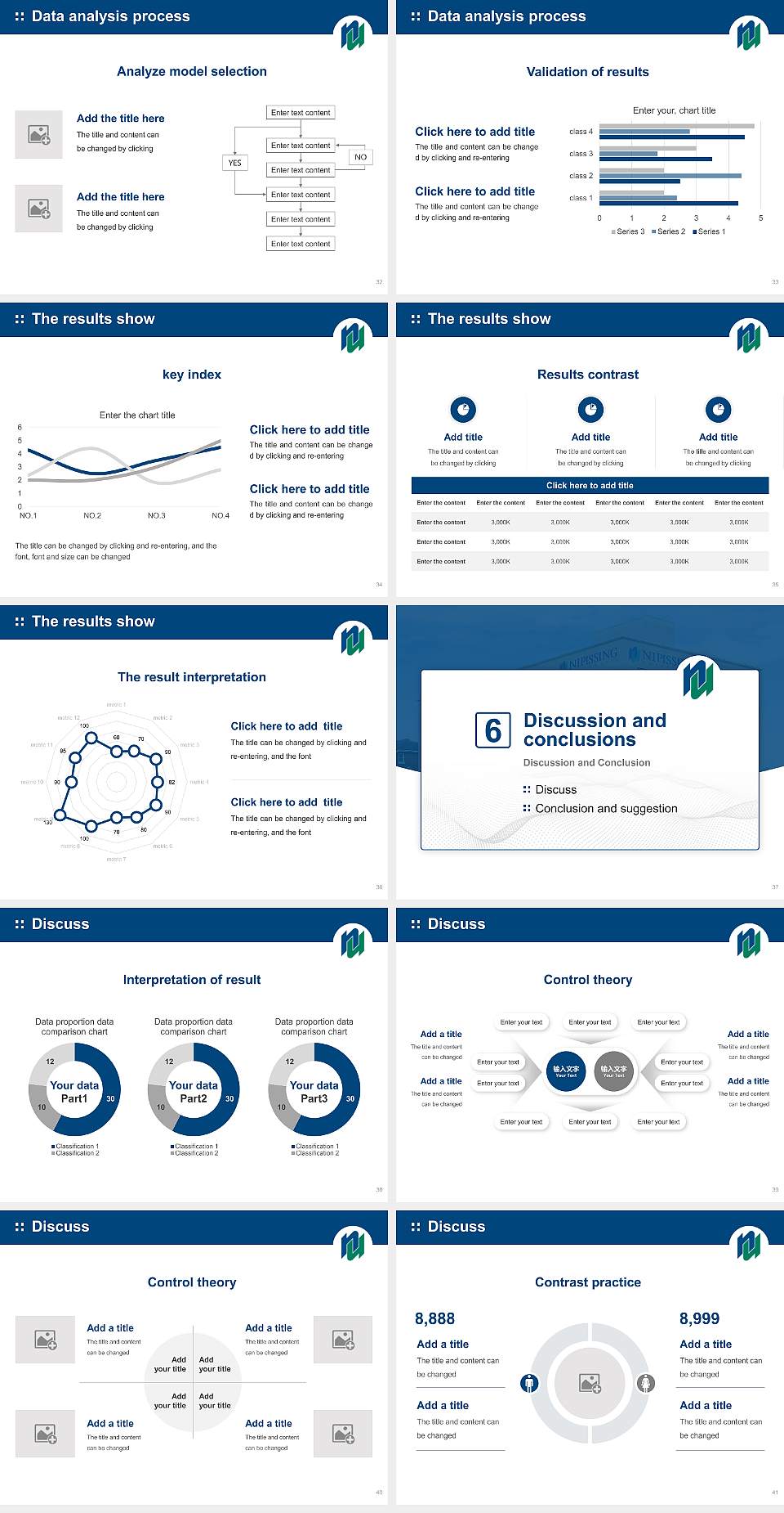 Nipissing University Graduation Thesis Defense PPT Template4:3 ratio PPT effect preview image5