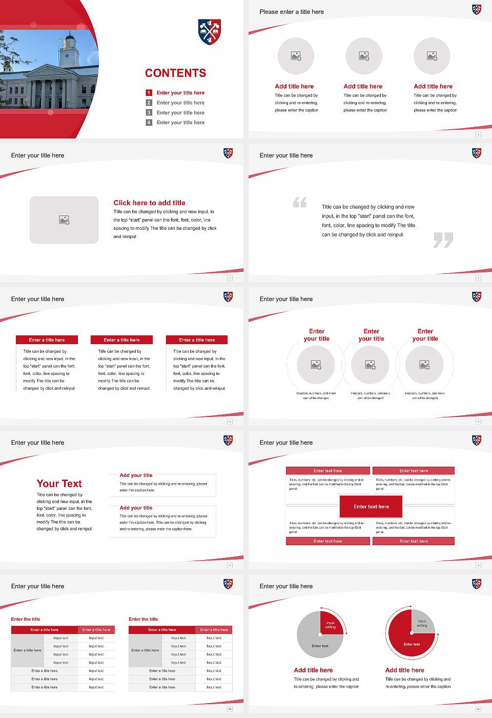 Acadia University Course/Courseware Creation PPT Template16:9 ratio PPT effect preview image2