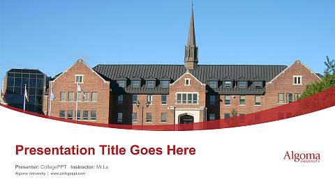 Algoma University Course/Courseware Creation PPT Template