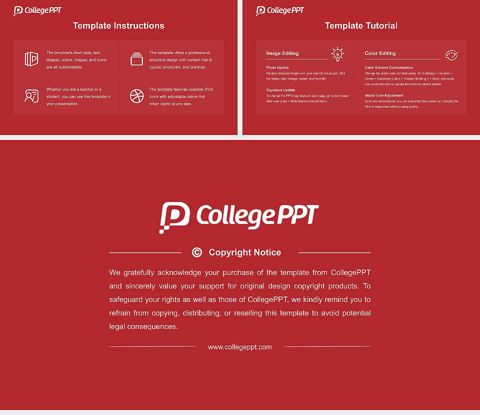 Algoma University Course/Courseware Creation PPT Template16:9 ratio PPT effect preview image5