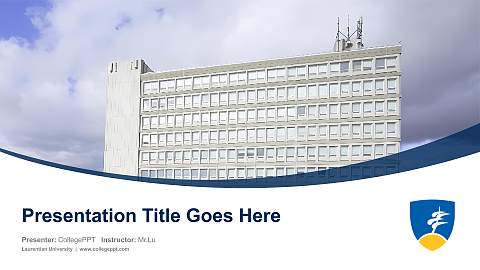 Laurentian University Course/Courseware Creation PPT Template