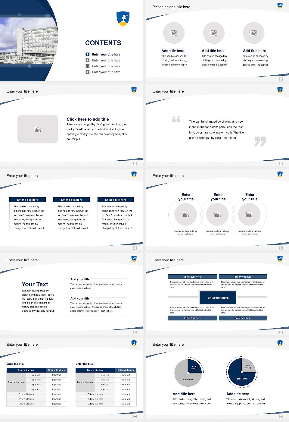 Laurentian University Course/Courseware Creation PPT Template16:9 ratio PPT effect preview image2