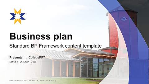 St. Mary’s University, Calgary Competition/Entrepreneurship Contest PPT Template
