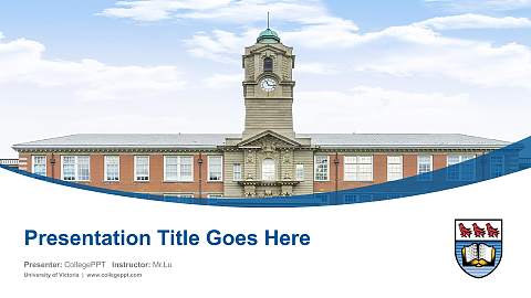 University of Victoria Course/Courseware Creation PPT Template