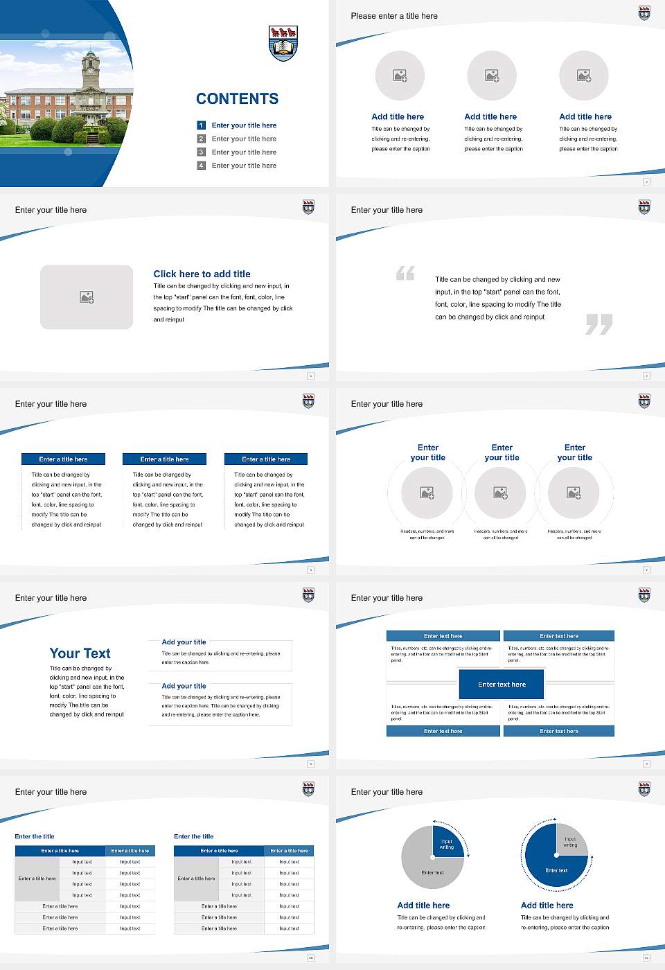 University of Victoria Course/Courseware Creation PPT Template16:9 ratio PPT effect preview image2