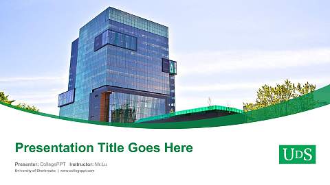 University of Sherbrooke Course/Courseware Creation PPT Template