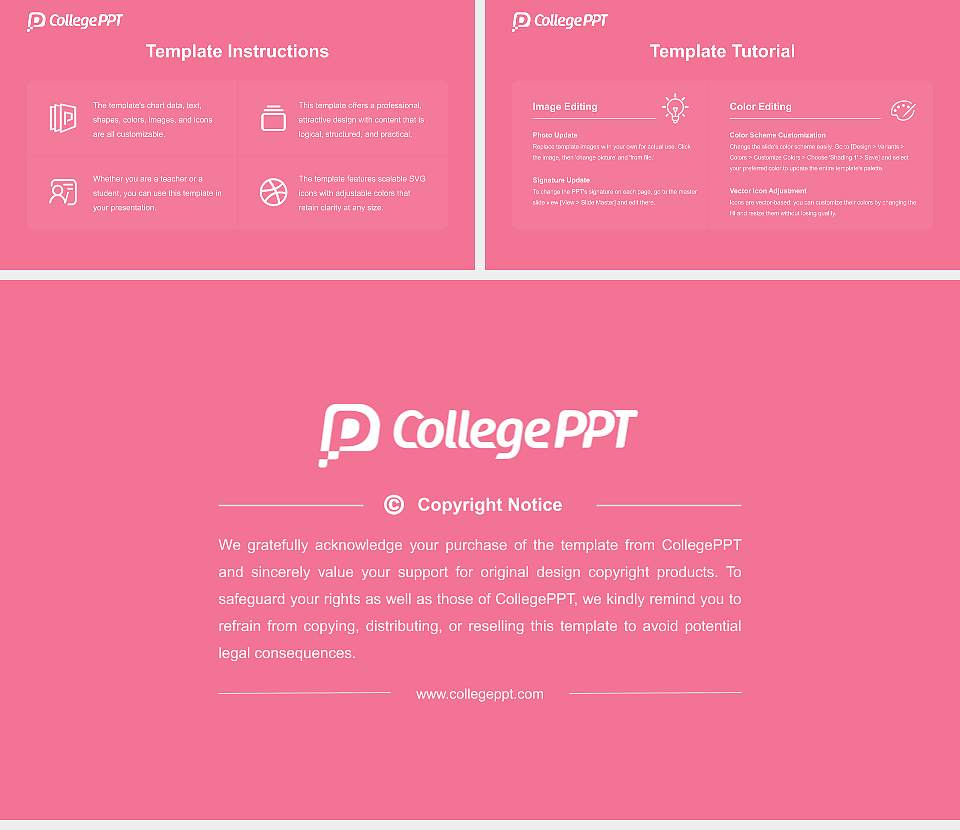 Gakushuin Women’s College Course/Courseware Creation PPT Template16:9 ratio PPT effect preview image5