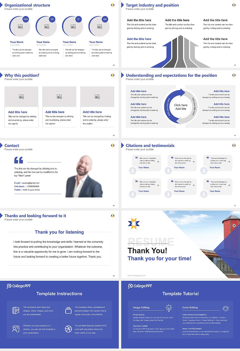 St. Mary’s University, Calgary Resume PPT Template16:9 ratio PPT effect preview image4