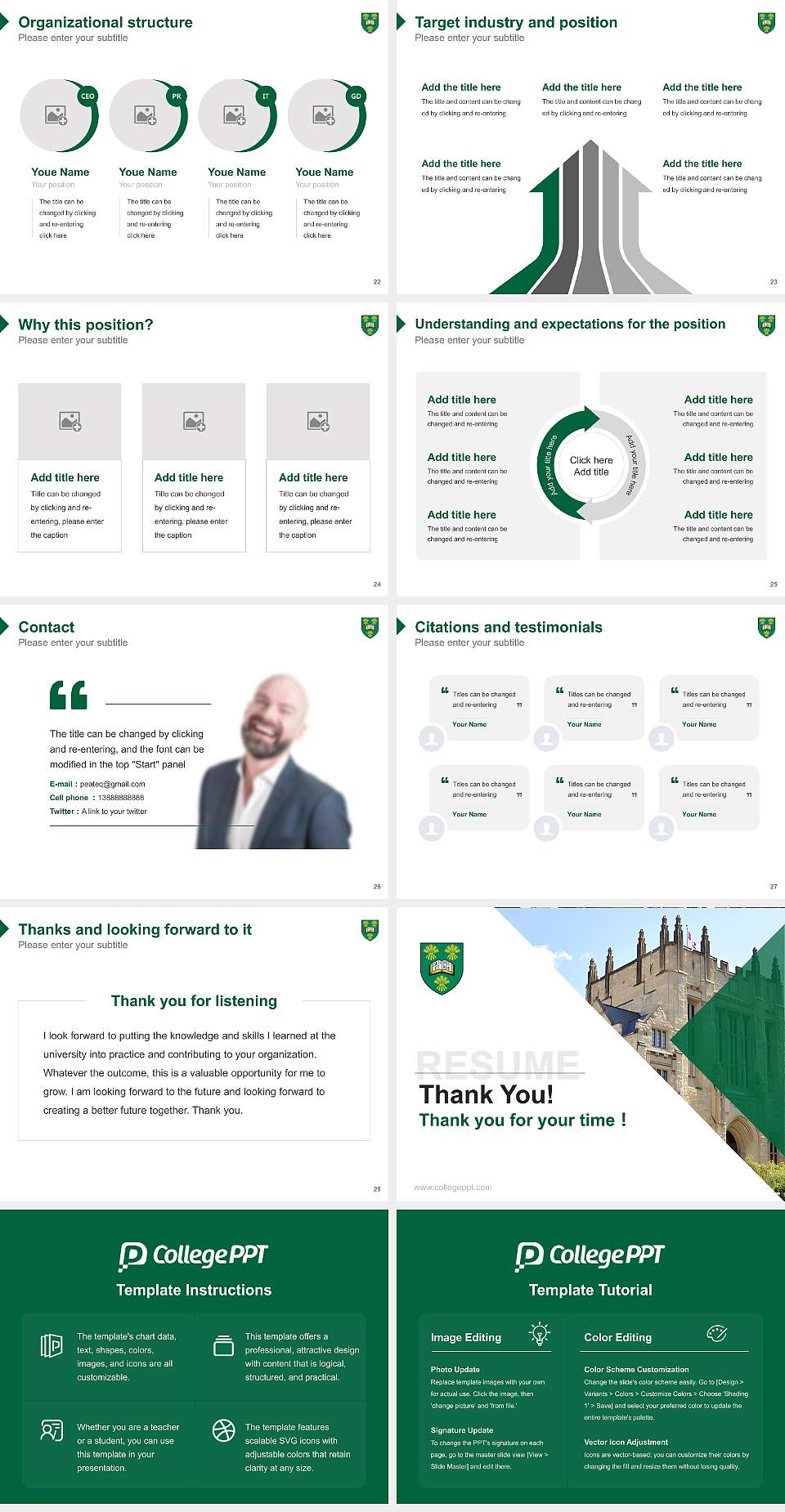 University of Saskatchewan Resume PPT Template4:3 ratio PPT effect preview image4