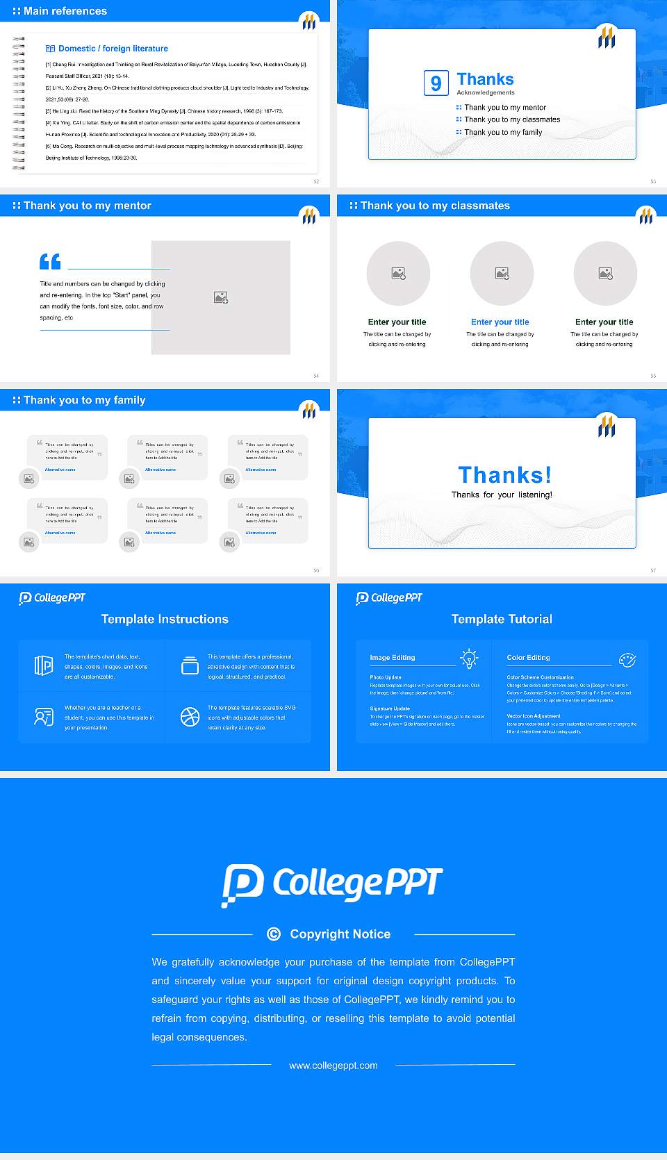University of Moncton Graduation Thesis Defense PPT Template16:9 ratio PPT effect preview image7