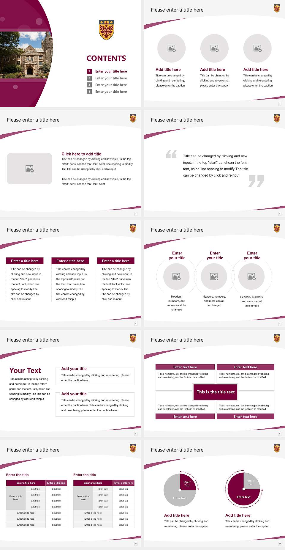 McMaster University Course/Courseware Creation PPT Template4:3 ratio PPT effect preview image2