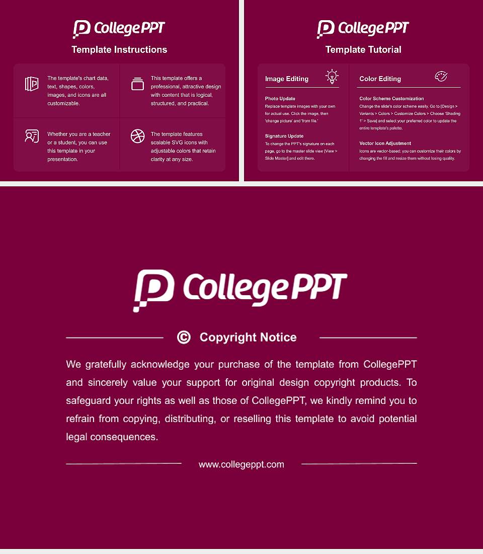 McMaster University Course/Courseware Creation PPT Template4:3 ratio PPT effect preview image5