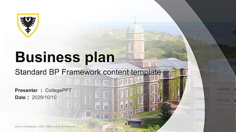 Dalhousie University Competition/Entrepreneurship Contest PPT Template