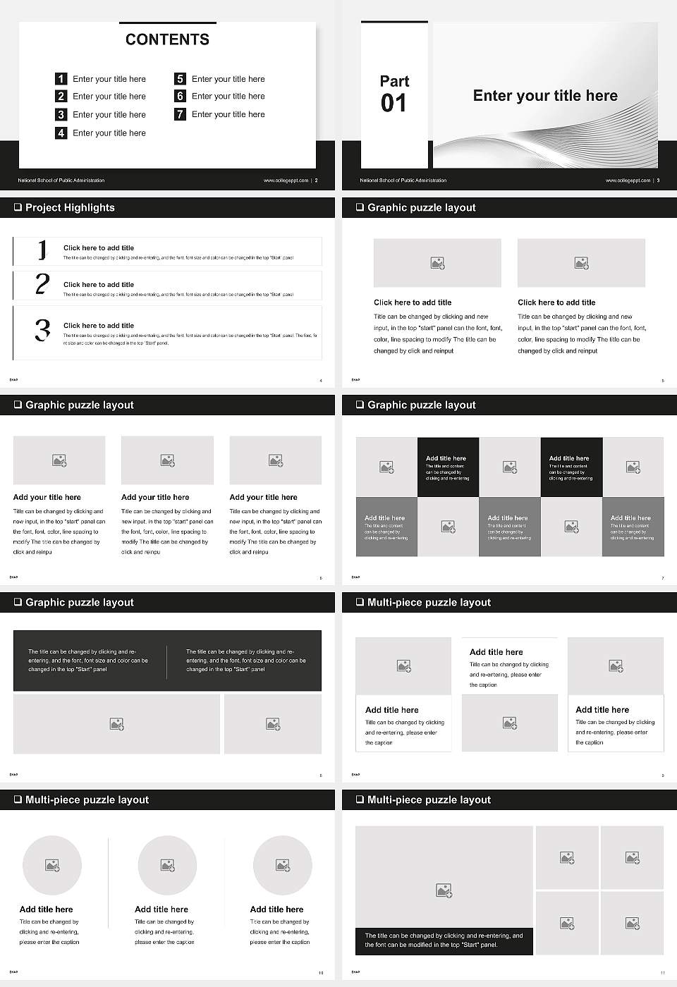 National School of Public Administration General Purpose PPT Template16:9 ratio PPT effect preview image2