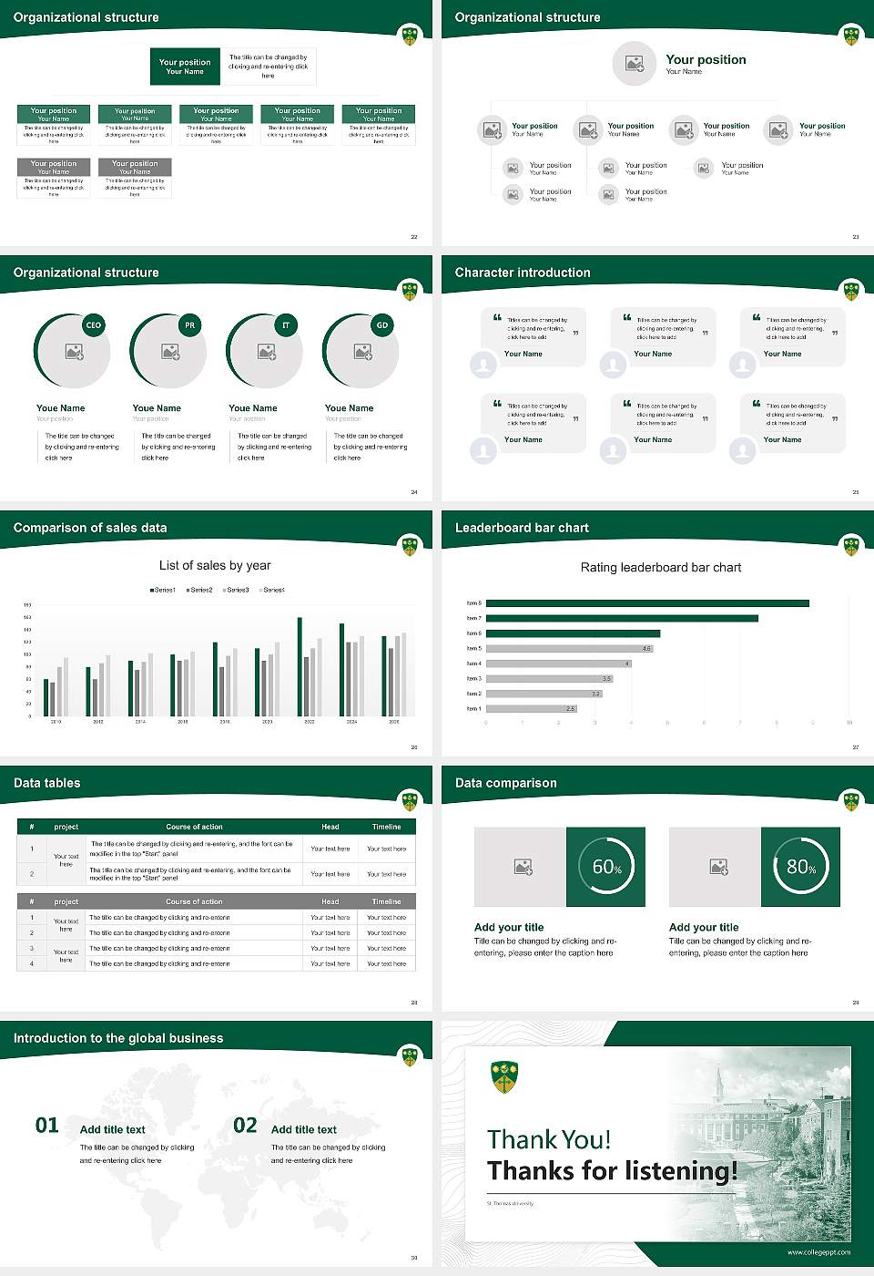 St. Thomas University Academic Presentation/Research Findings Report PPT Template16:9 ratio PPT effect preview image4