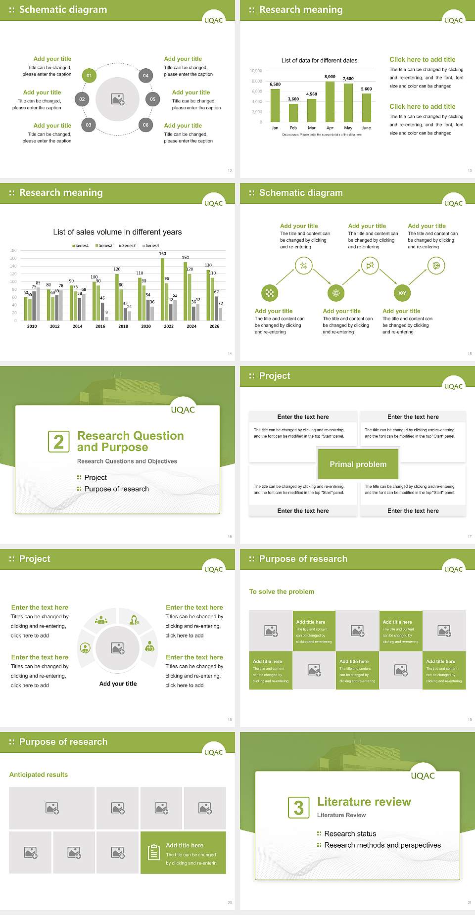 University of Quebec at Chicoutimi Graduation Thesis Defense PPT Template4:3 ratio PPT effect preview image3