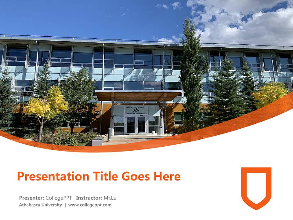Athabasca University Course/Courseware Creation PPT Template4:3 ratio PPT effect preview image5
