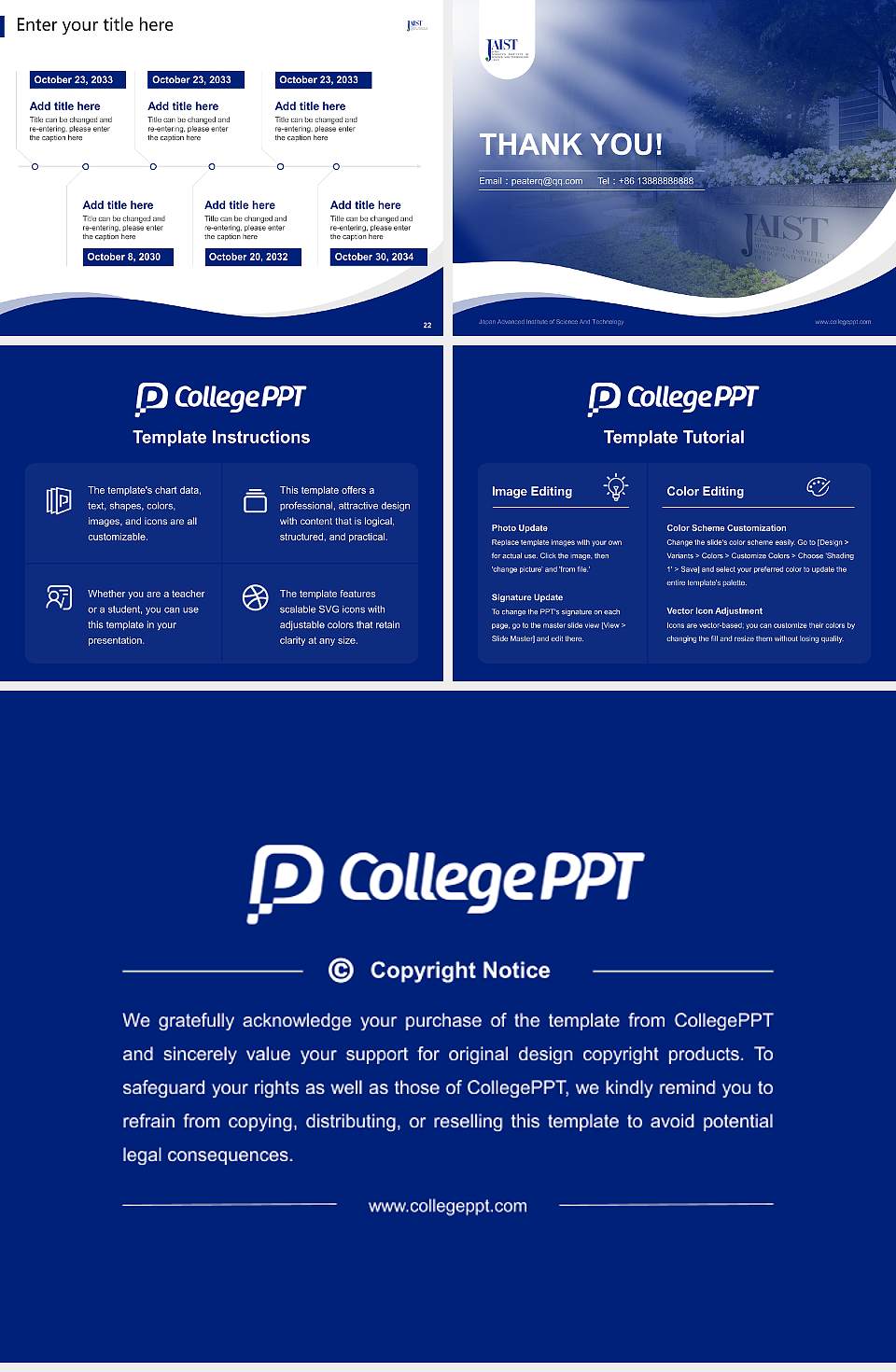 Japan Advanced Institute of Science And Technology Lecture Sharing and Networking Event PPT Template4:3 ratio PPT effect preview image4