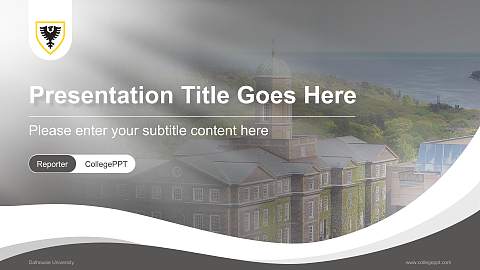 Dalhousie University Lecture Sharing and Networking Event PPT Template