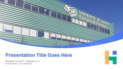 University of Hearst Course/Courseware Creation PPT Template