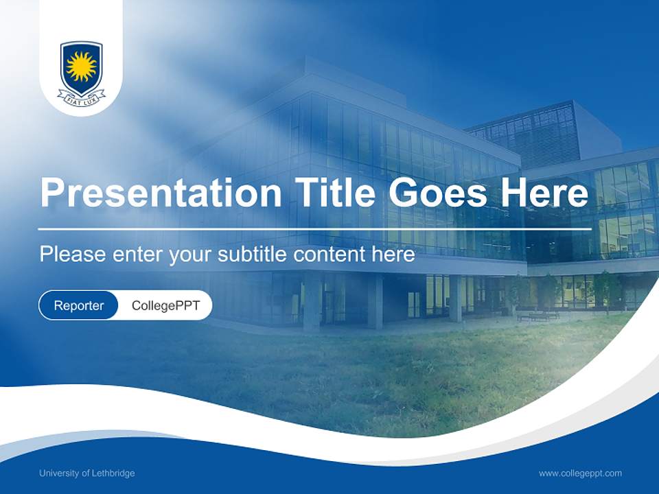University of Lethbridge Lecture Sharing and Networking Event PPT Template4:3 ratio PPT effect preview image4