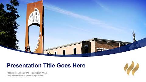 Trinity Western University Course/Courseware Creation PPT Template