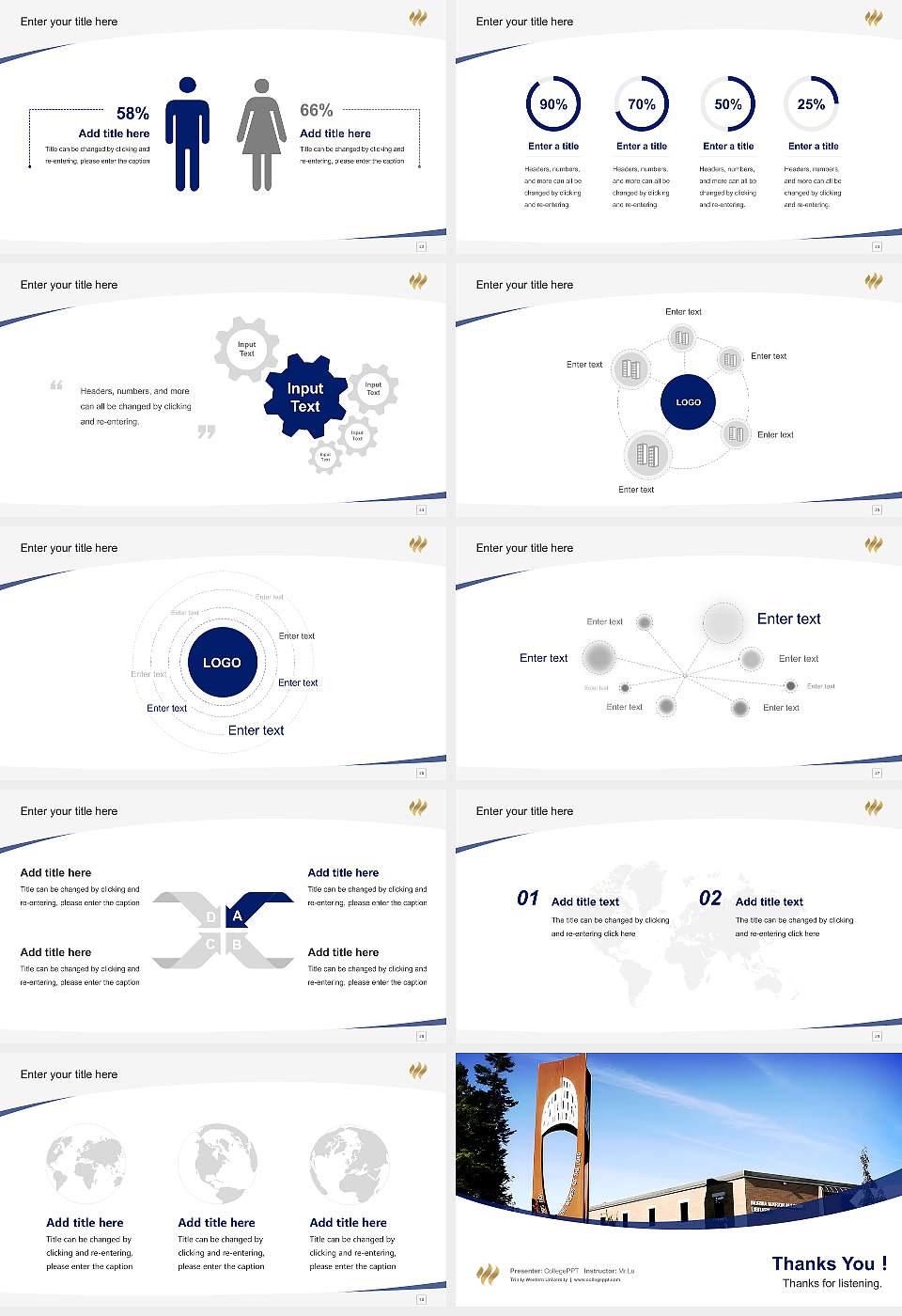 Trinity Western University Course/Courseware Creation PPT Template16:9 ratio PPT effect preview image4