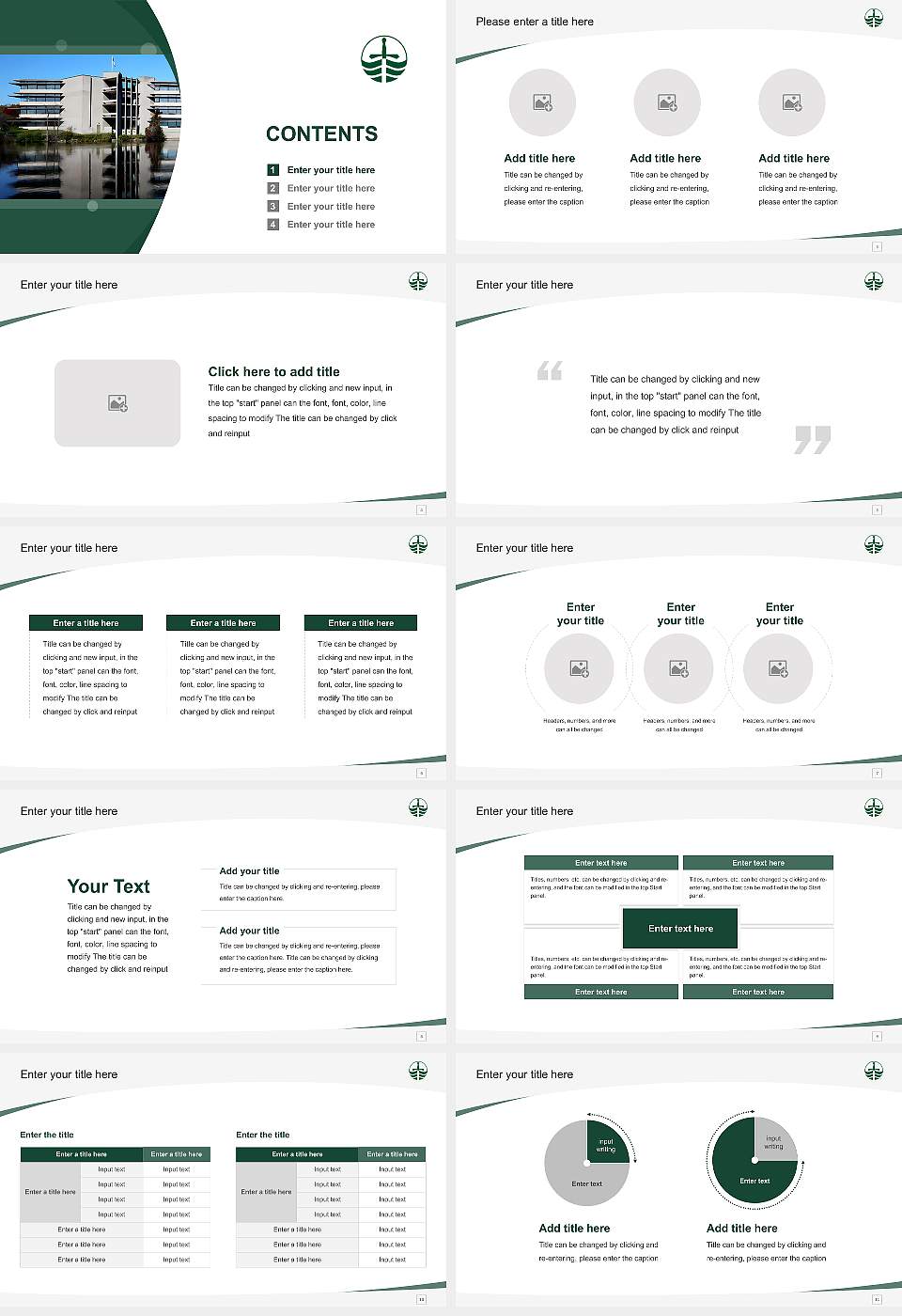 Trent University Course/Courseware Creation PPT Template16:9 ratio PPT effect preview image2
