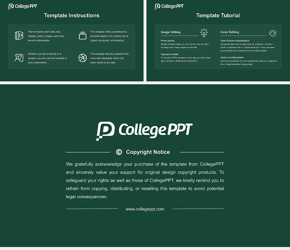 Trent University Course/Courseware Creation PPT Template16:9 ratio PPT effect preview image5