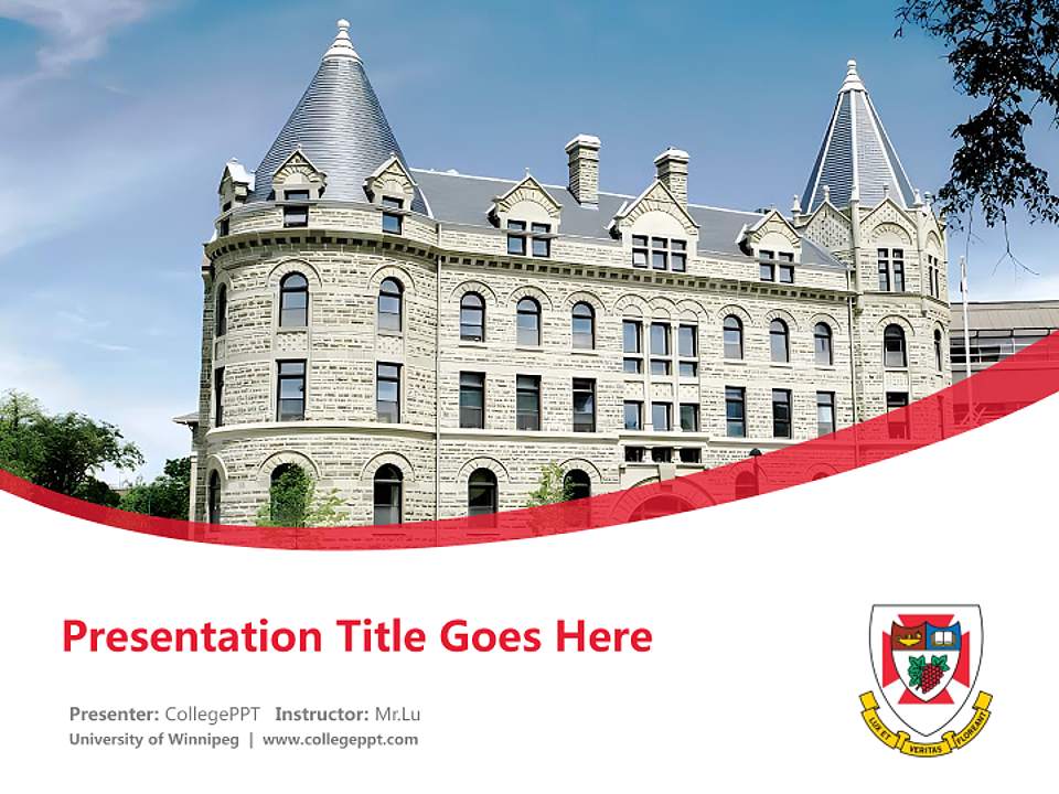 University of Winnipeg Course/Courseware Creation PPT Template4:3 ratio PPT effect preview image5