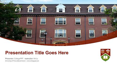 University of Prince Edward Island Course/Courseware Creation PPT Template