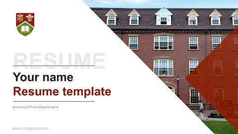 University of Prince Edward Island Resume PPT Template