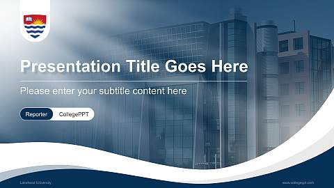 Lakehead University Lecture Sharing and Networking Event PPT Template