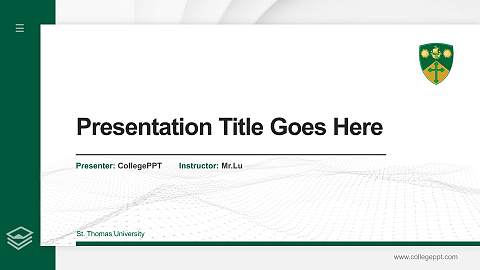 St. Thomas University Thesis Proposal/Graduation Defense PPT Template