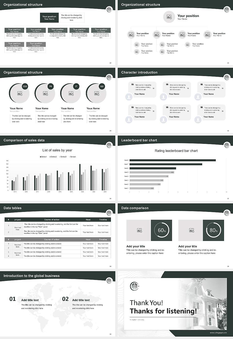 St. Stephen’s University Academic Presentation/Research Findings Report PPT Template16:9 ratio PPT effect preview image4