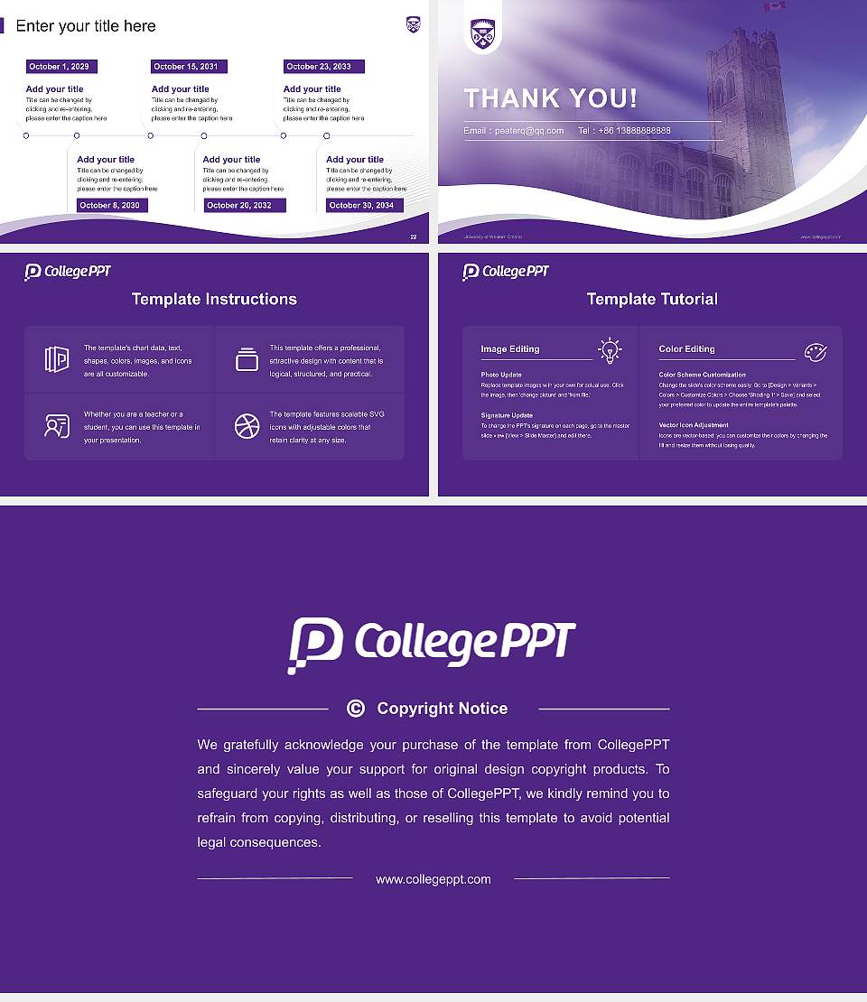 University of Western Ontario Lecture Sharing and Networking Event PPT Template16:9 ratio PPT effect preview image4
