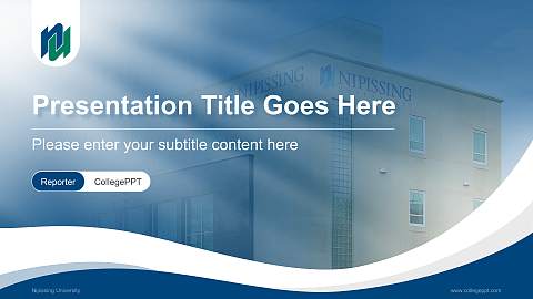 Nipissing University Lecture Sharing and Networking Event PPT Template