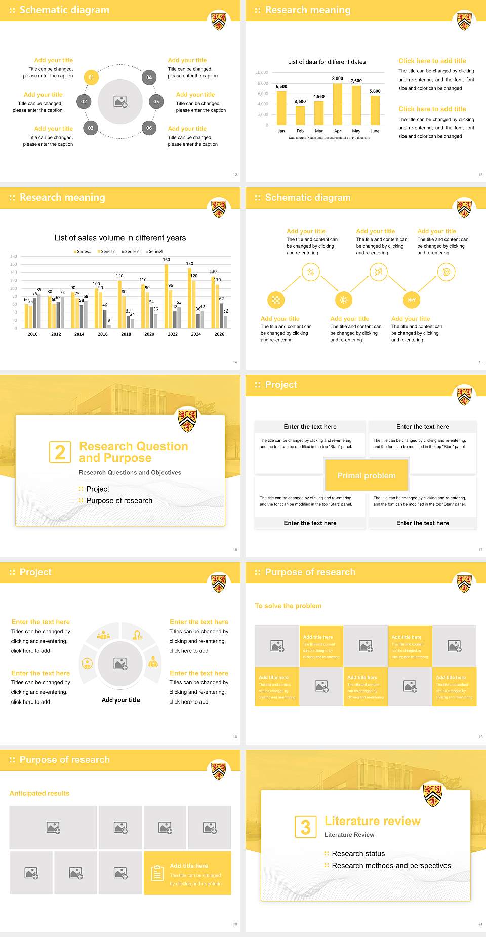 University of Waterloo Graduation Thesis Defense PPT Template4:3 ratio PPT effect preview image3