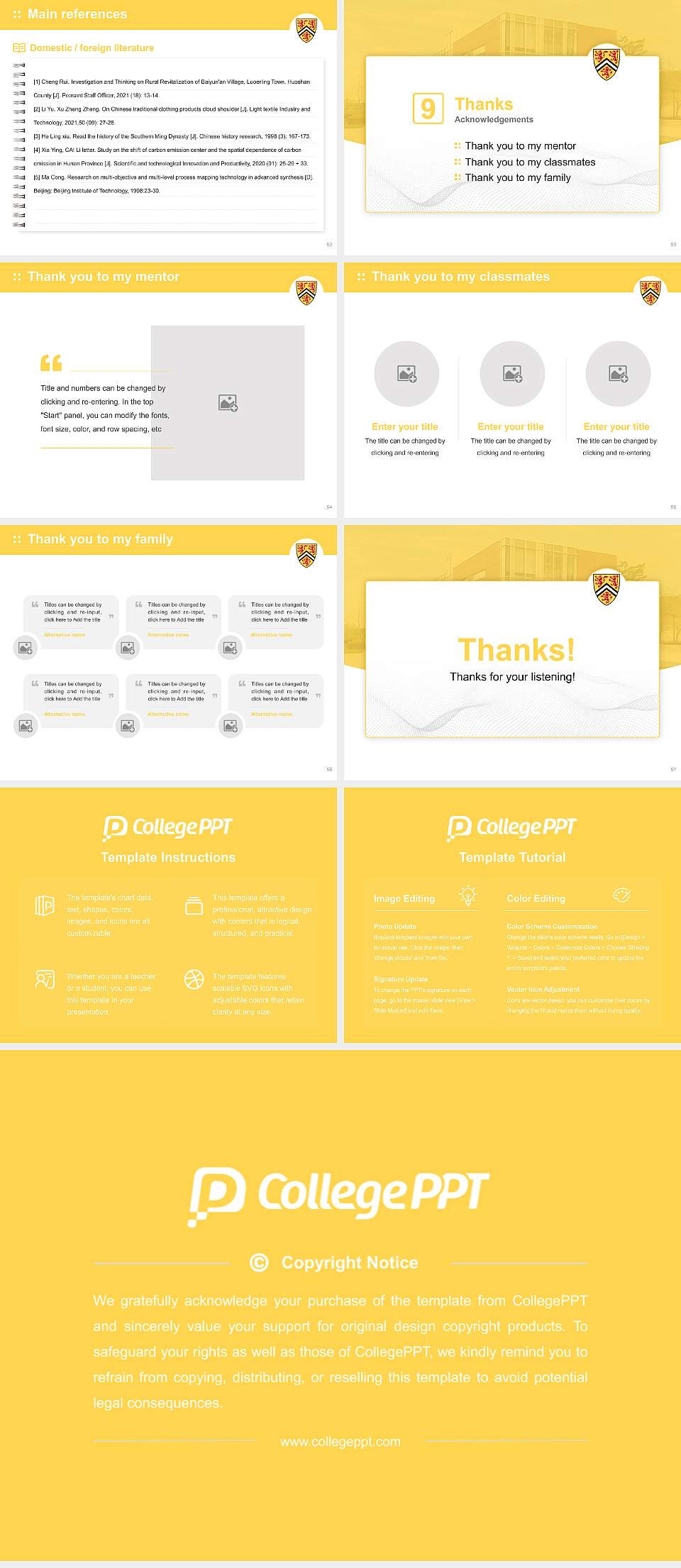 University of Waterloo Graduation Thesis Defense PPT Template4:3 ratio PPT effect preview image7