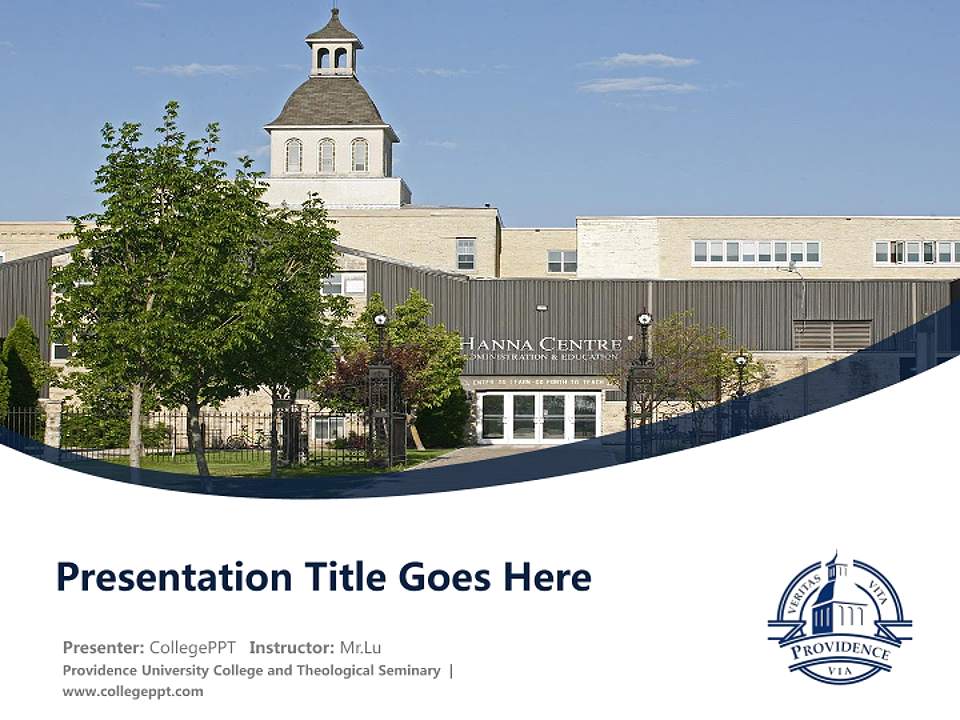 Providence University College and Theological Seminary Course/Courseware Creation PPT Template4:3 ratio PPT effect preview image5