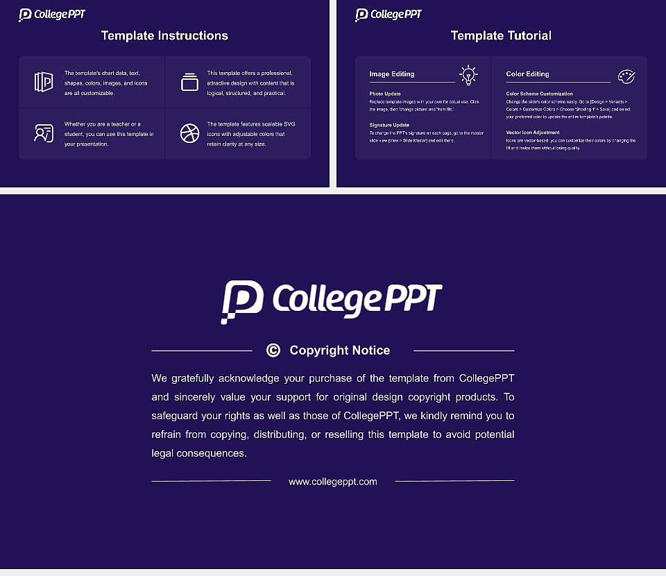 Tyndale University Course/Courseware Creation PPT Template16:9 ratio PPT effect preview image5