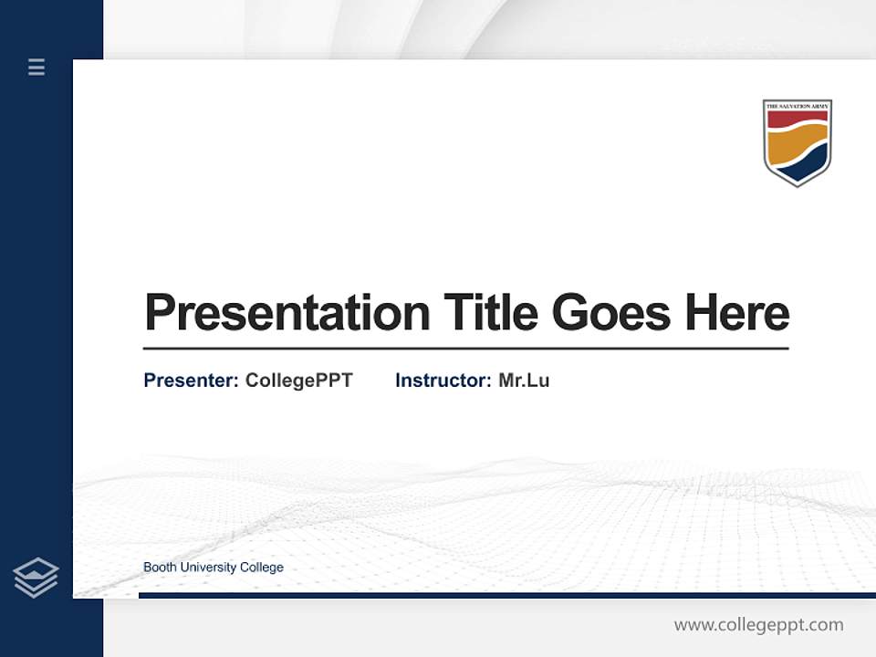 Booth University College Thesis Proposal/Graduation Defense PPT Template4:3 ratio PPT effect preview image5