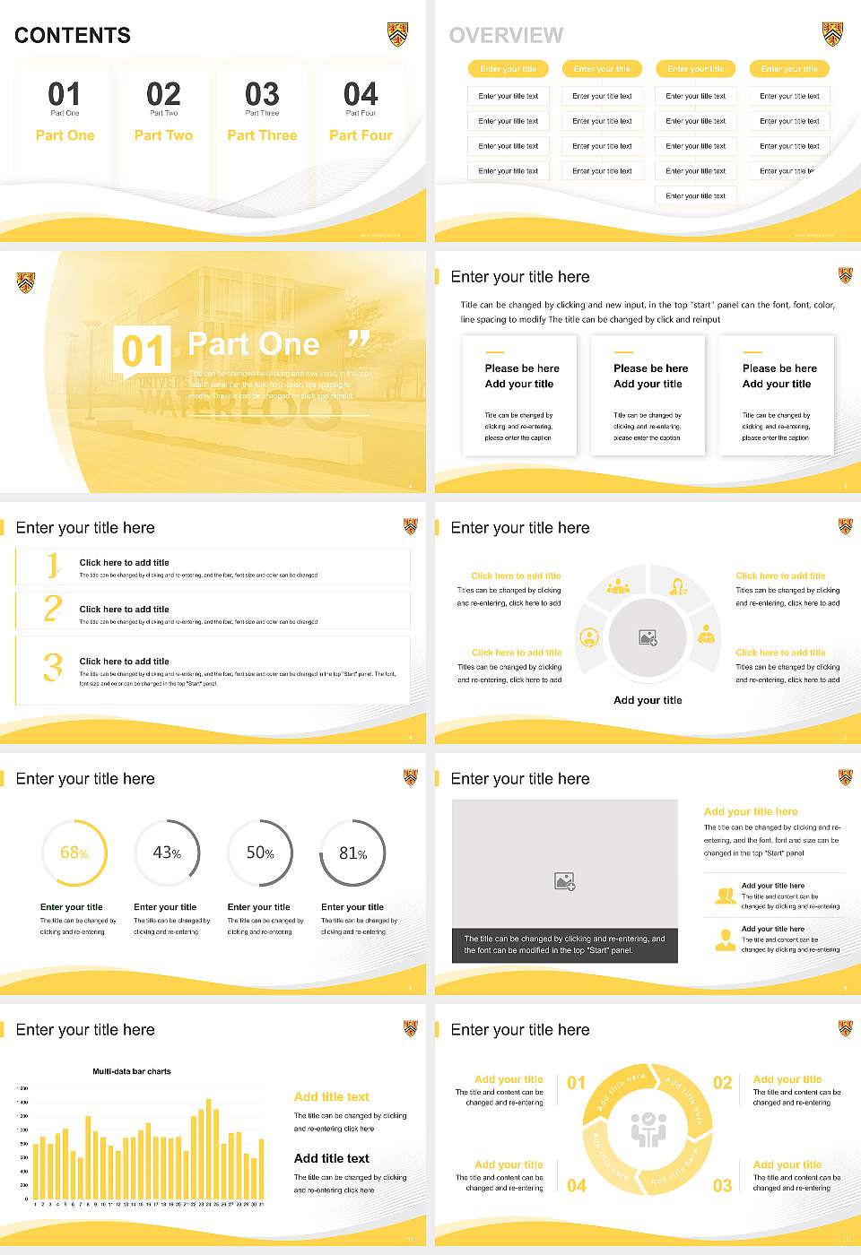 University of Waterloo Lecture Sharing and Networking Event PPT Template16:9 ratio PPT effect preview image2