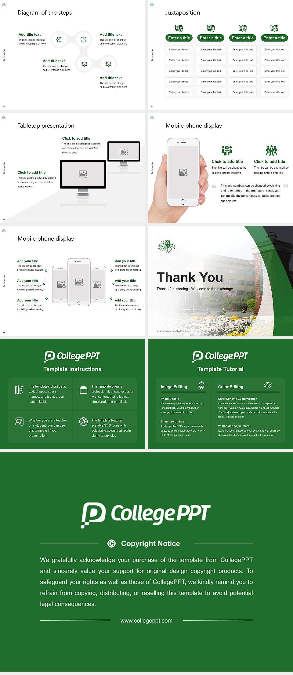 Iwate University Competition/Entrepreneurship Contest PPT Template4:3 ratio PPT effect preview image9