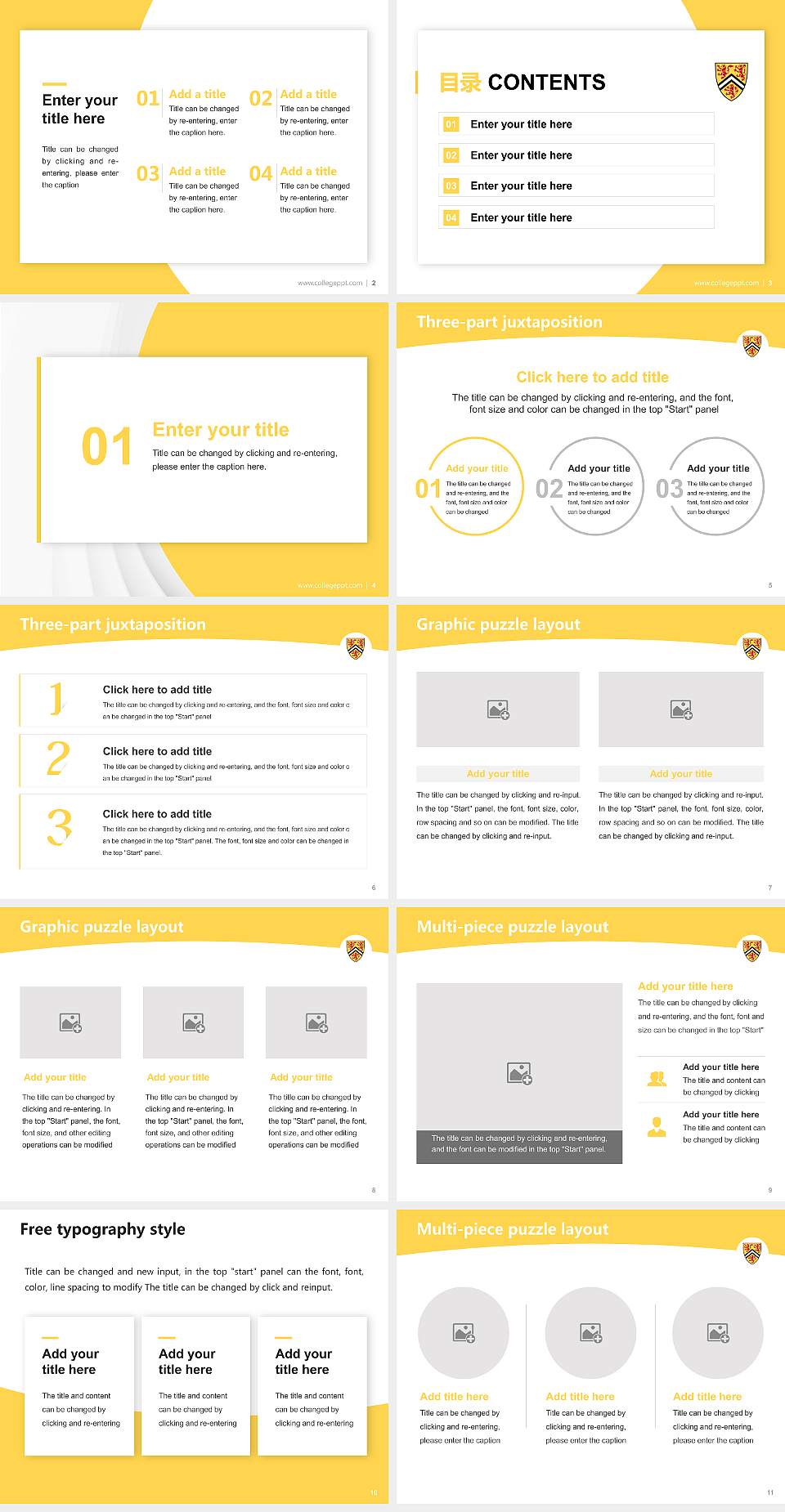 University of Waterloo Academic Presentation/Research Findings Report PPT Template4:3 ratio PPT effect preview image2