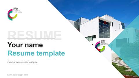 Emily Carr University of Art and Design Resume PPT Template