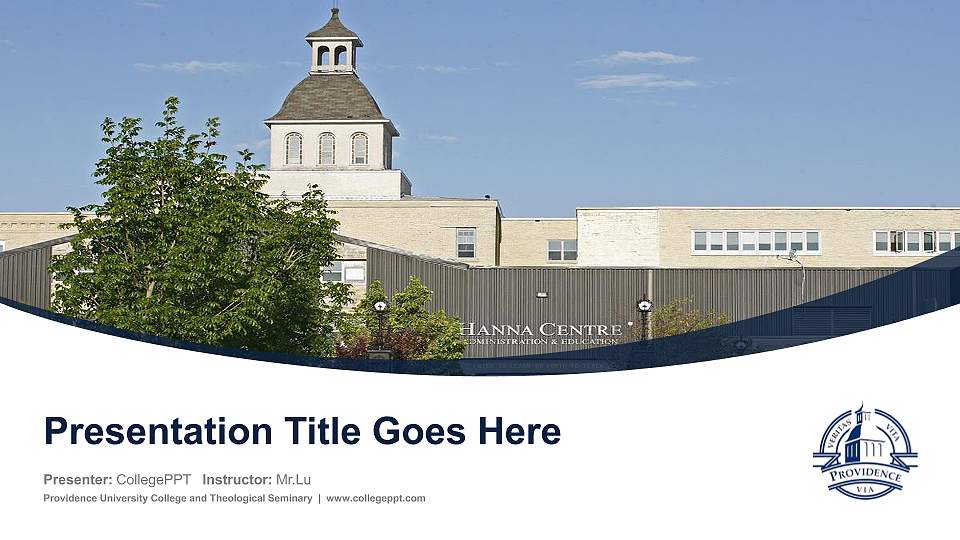 Providence University College and Theological Seminary Course/Courseware Creation PPT Template16:9 ratio PPT effect preview image