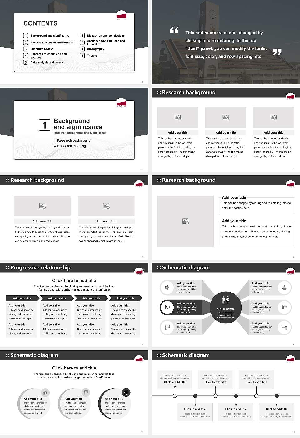 Memorial University of Newfoundland Graduation Thesis Defense PPT Template16:9 ratio PPT effect preview image2
