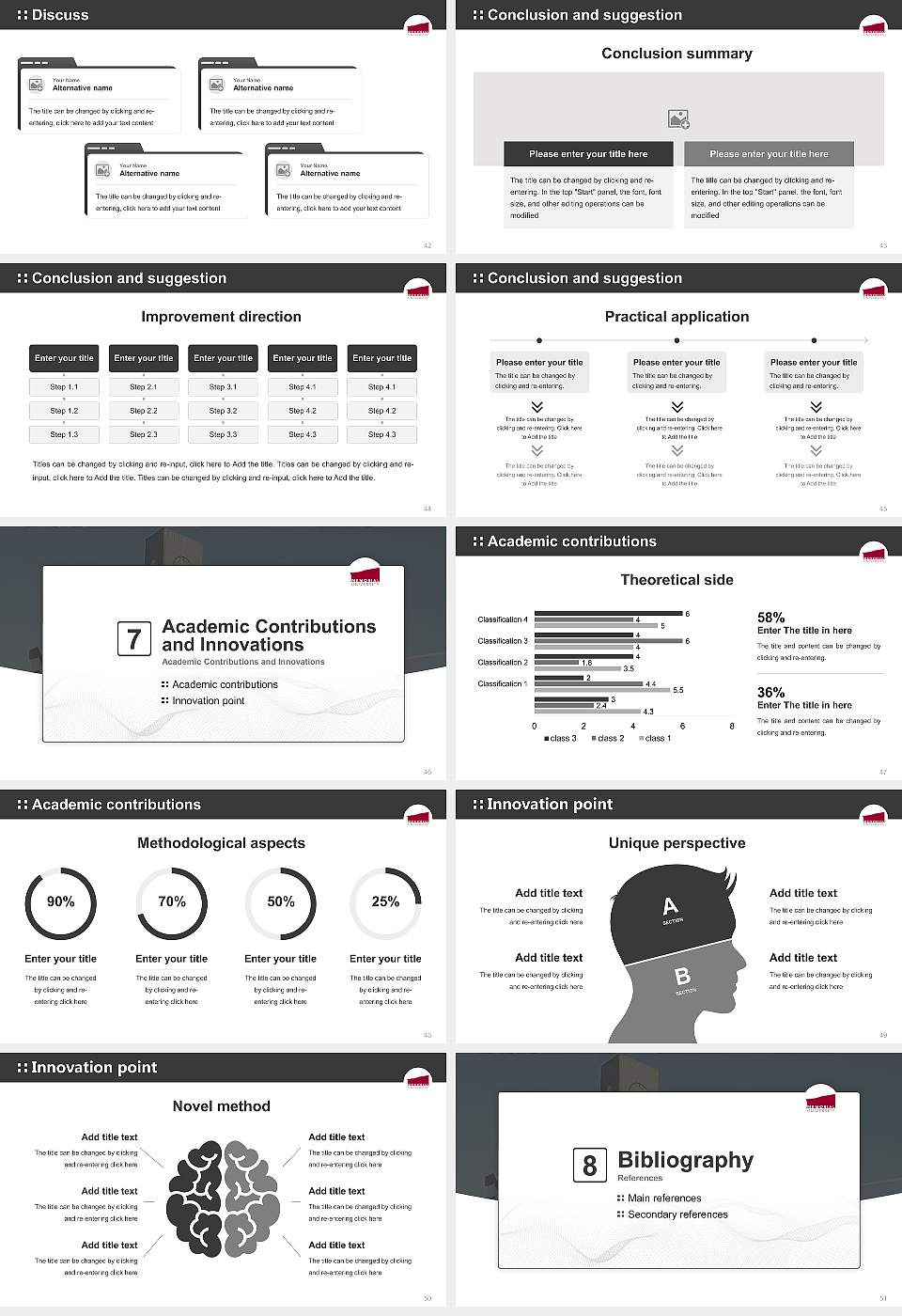 Memorial University of Newfoundland Graduation Thesis Defense PPT Template16:9 ratio PPT effect preview image6